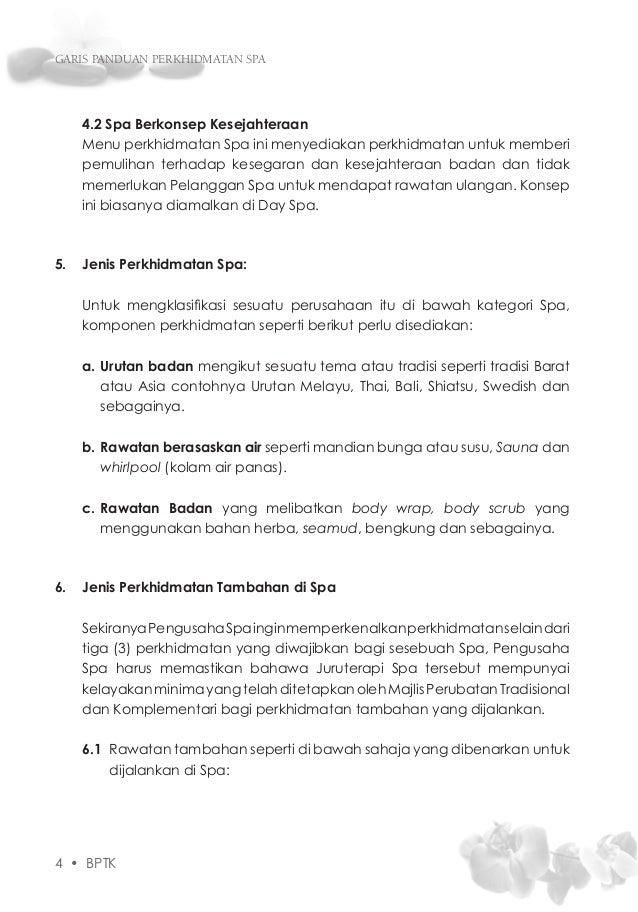Garis Panduan Perkhidmatan SPA