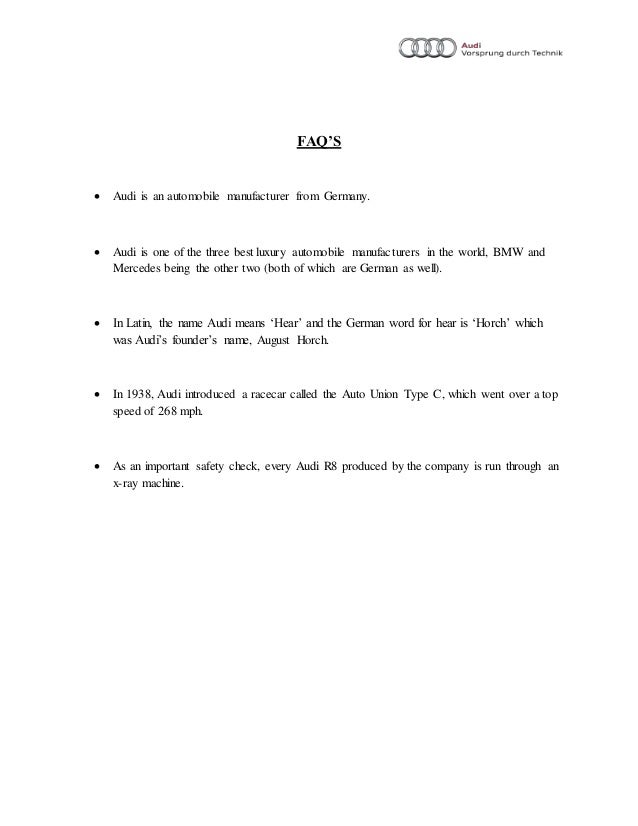 Audi Financial Services Phone Number >> Audi Project Audi Financial Services Phone Number >> Audi Project