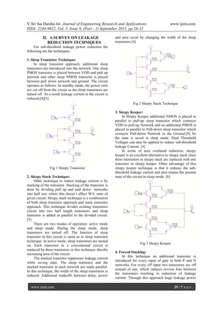 Sub-Threshold Leakage Current Reduction Techniques In VLSI Circuits -A ...
