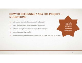 SBA 504 Presentation | PDF