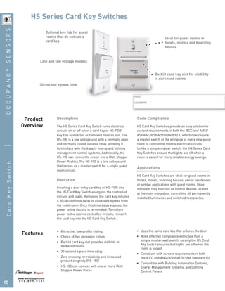 D.Mendelson.Hotel Card Key Switch Brochure PDF