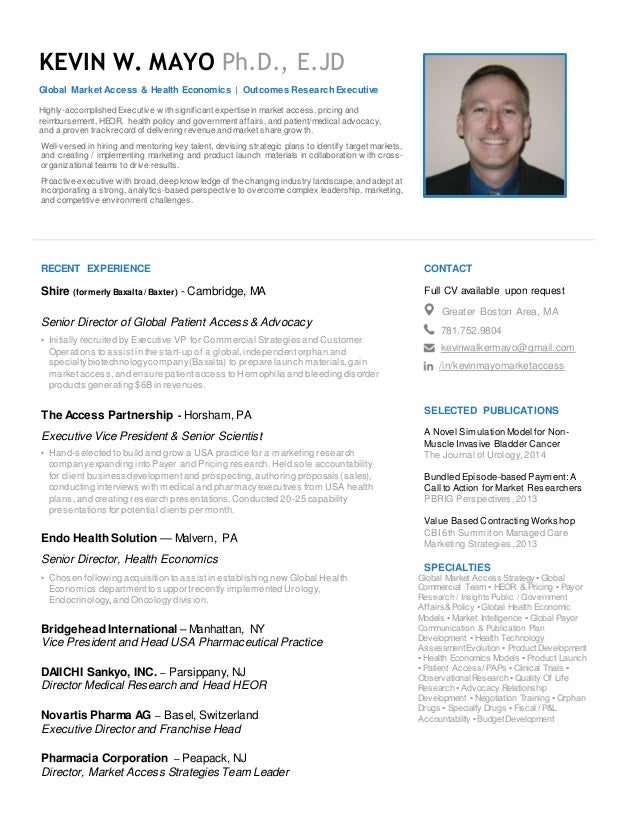 kevin mayo one page resume one page executive resume