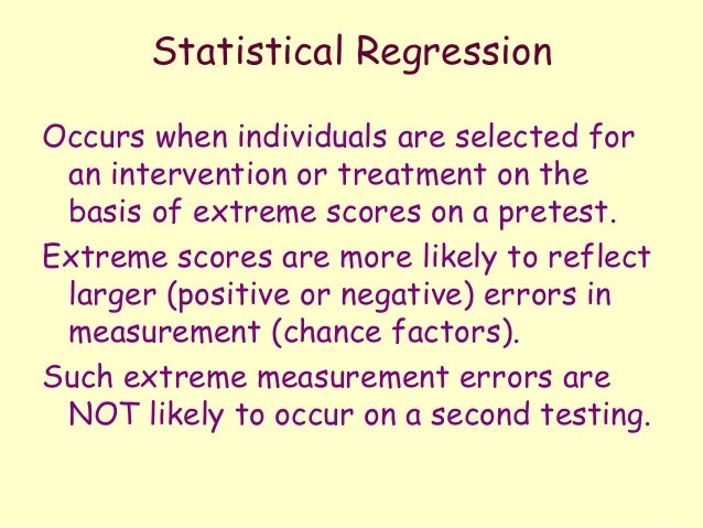 Threats To Internal And External Validity