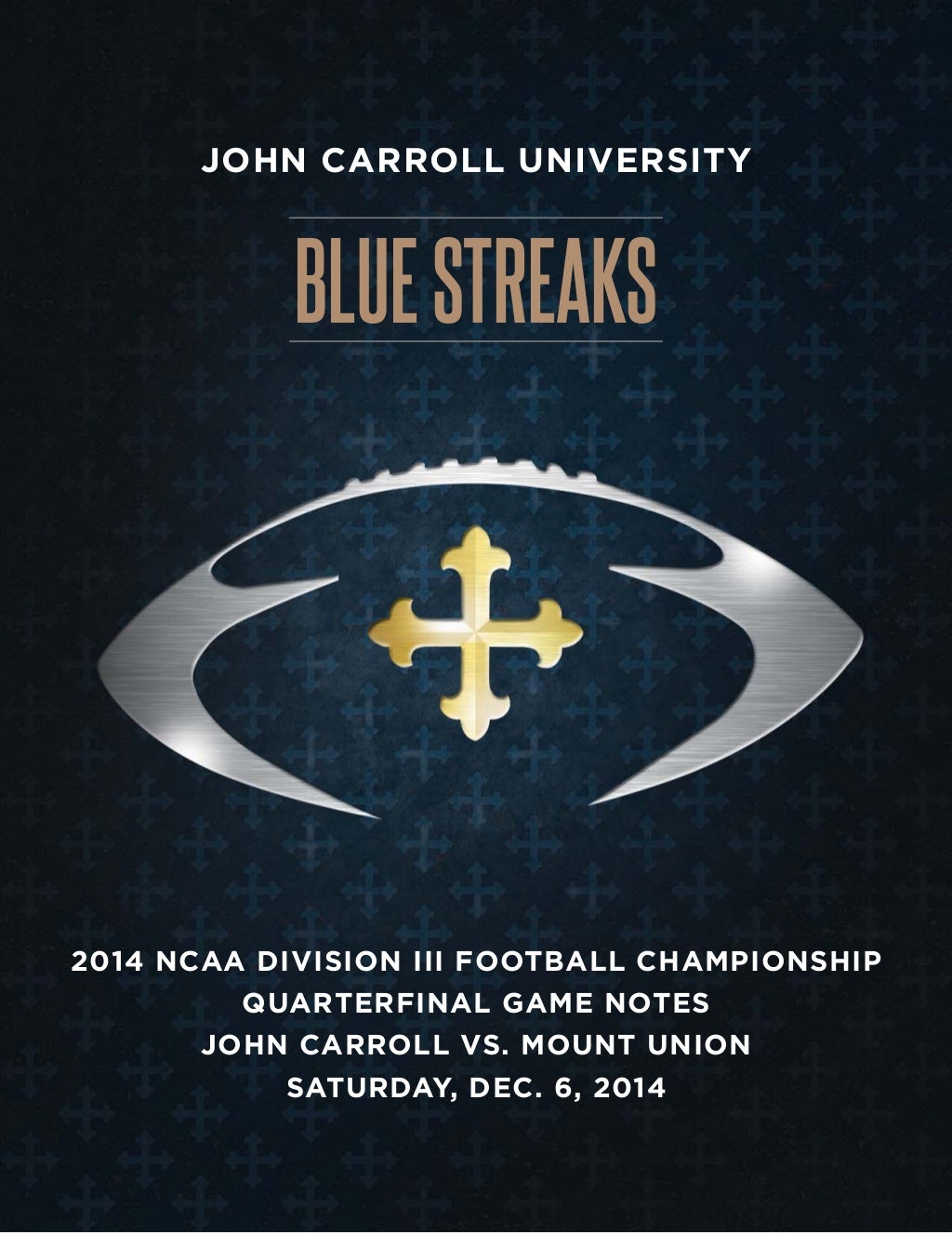 Game Notes Sample Football