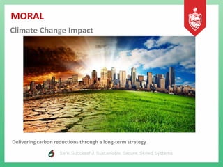 MORAL
Climate Change Impact
Delivering carbon reductions through a long-term strategy
 