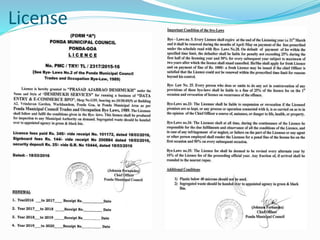 License
 