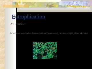 EEuuttrroopphhiiccaattiioonn 
Animation: 
http://www.mp-docker.demon.co.uk/environmental_chemistry/topic_4b/movie.html 
 