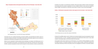40 41
Mapa 3. População de baixa renda segundo fases etárias por Área de Ponderação - Santo André, 2013
A educação, bem como a questão relacionada ao mercado de trabalho, será aprofundada mais adiante, porém um
resumo dos resultados encontrados no Censo/IBGE é apresentado nas informações seguintes e que nos auxiliam na
expressão das características da população mais pobre de Santo André.
Observa-se que a população em análise apresenta baixa escolaridade, por exemplo: são 58.390 pessoas com 15
anos e mais de idade que não estudam, mas já frequentaram escola. Deste total, 12% tiveram até 3 anos de estudo.
O Gráfico 1 apresenta a população com baixo nível de instrução em números absolutos e evidencia a predominância
de adultos sem instrução e com fundamental incompleto. Diante desse aspecto, podemos sinalizar que baixo grau
de instrução pode estar associado à população com menos condições materiais e menor acesso aos requisitos e
direitos cidadãos. Desconsideram-se, obviamente, desta análise as crianças, em fase inicial de aprendizagem.
Gráfico 1. Distribuição da população de baixa renda segundo nível de instrução - Santo André, 2013
Os dados do Censo/IBGE também mostram a dinâmica do mercado de trabalho da parcela da população vulnerável
socioeconomicamente. Em 2013, a população economicamente ativa (PEA) desse estrato social, ou seja, aquela
ocupada ou desocupada atingiu o percentual de 40,6% (36.316 pessoas).
Da população de baixa renda ocupada tem-se 25.234 pessoas, com um total de 13.644 empregadas com carteira
de trabalho assinada e 6.135 pessoas trabalham sem carteira de trabalho assinada, 4.308 pessoas trabalham por
conta própria (autônomas), 958 não remunerados, além de 91 empregadores, 86 militares e funcionários públicos
Fonte: Microdados Amostra Censo 2010 / IBGE. Elaboração: DISE/SOPP/PSA.
0
10.000
20.000
30.000
40.000
50.000
Crianças Adolescentes Jovens Adultos Idosos
Sem instrução e fundamental incompleto
Médio completo e superior incompleto
Superior completo
Não determinadoFundamental completo e médio incompleto
Fonte: Microdados da Amostra - Censo 2010 / IBGE. Elaboração: DISE/SOPP/PSA.
Distribuição dos Responsáveis da População
Vulnerável segundo fases etárias por Área de Ponderação
(AP) - Santo André - 2013
			
Departamento de Indicadores Sociais
e Econômicos/SOPP/PSA
Fonte dos Dados: Censo (IBGE), base 2010, estimativa
2013
Área de Ponderação (AP)
População Vulnerável
segundo fases etárias
%
Crianças
Adolescentes
Jovens
Adultos
Idosos
AP Adoles-
centes
Jovens Adul-
tos
Idosos Total
por
AP
1 9,5% 22,5% 29,7% 8,8% 1.685
2 6,3% 12,5% 40,5% 7,8% 3.140
3 6,1% 19,3% 30,5% 19,0% 1.607
4 6,8% 17,9% 29,9% 3,1% 12.664
5 1,7% 8,7% 36,9% 27,2% 1.598
6 4,8% 16,8% 31,6% 5,1% 6.884
7 4,3% 18,8% 35,9% 5,8% 7.677
8 6,4% 15,9% 42,5% 5,9% 2.878
9 3,1% 19,6% 36,0% 12,5% 3.439
10 3,2% 18,7% 32,3% 6,7% 6.394
11 7,9% 17,4% 33,7% 4,1% 11.279
12 5,8% 16,8% 38,5% 15,0% 3.539
13 6,4% 19,1% 34,0% 3,8% 5.780
14 9,6% 16,8% 35,7% 2,3% 7.240
15 4,9% 17,8% 40,3% 7,4% 3.619
16 7,7% 11,0% 41,4% 11,3% 3.563
17 5,0% 17,0% 39,3% 11,1% 3.759
18 4,3% 18,1% 32,9% 13,6% 4.665
19 4,6% 21,3% 37,7% 10,8% 3.063
20 8,3% 16,2% 34,6% 3,1% 3.600
21 8,2% 19,4% 33,2% 2,8% 4.279
22 4,6% 16,5% 36,5% 8,0% 9.022
23 6,6% 17,9% 33,2% 16,6% 3.058
0 a 100
101 a 1.000
1.001 a 5.000
5.001 a 10.000
10.001 a 15.000
Acima de 15.000
Área Censitária/Bairros
Represa Billings
Legenda:
População Total
do Município
Total: 704.492 habitantes
 