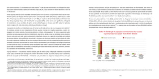 104 105
sem carteira assinada, 17,1% trabalham por conta própria70
e 3,8% são não remunerados) no contingente da popu-
lação pobre (até R$140,00) ocupada este indicador chega a 45,2%, o que equivale em valores absolutos a cerca de
11 mil pessoas.
Ainda segundo dados do Censo 2010/IBGE (estimativa 2013) entre os bairros que apresentam maior taxa de traba-
lhadores pobres sob relações informais (sem carteira assinada) estão Jardim Alzira Franco, Jardim Itapoan, Jardim
Rina, Parque Capuava e Tamanduateí 8 (cada um com 36%); na sequência vêm Jardim do Estádio, Jardim Santa Cris-
tina, Parque Jaçatuba, Parque João Ramalho, Vila Curuçá (com 30%); outros bairros com significativo contingente
de trabalhadores nessas condições são Jardim Santo André e Parque dos Pássaros (com 29% cada). Ver Apêndice,
tabela 5, página 145, onde esses dados estão disponibilizados na íntegra.
A propósito de classificar um trabalhador, seja ele formal ou informal, partiu-se de um pressuposto bem objetivo71
.
De imediato, concebe-se como trabalhadores formais aqueles inseridos em relações assalariadas, a saber: em-
pregados com carteira assinada, funcionários públicos e militares, e empregadores. Tal status ocupacional supõe,
portanto, que esse grupo possui direitos trabalhistas e, dessa forma, tende a atuar em atividades menos precárias.
Deve-se notar, por outro lado, que a combinação de trabalhador, mesmo sob a égide da formalidade, em condição
de extrema pobreza, sem qualificações necessárias e com pouca ou nenhuma conexão com bons postos de traba-
lho, tende a apresentar evidências de que essa camada social possa estar, e muito provavelmente estará inserida em
atividades econômicas caracterizadas por baixos níveis de produtividade, pelo emprego de tecnologia ultrapassada
na maior parte dos casos, com extensivo tempo de trabalho, baixo salário e péssimas condições de trabalho. Neste
grupo estão os trabalhadores terceirizados, contratados por tempo determinado, balconistas, faxineiros, atenden-
tes, operadores de telemarketing, entre outros.
O grupo informal72 73
é aquele que expressa relações que não estão sujeitas à legislação trabalhista e à proteção
social. Este é constituído pelo emprego sem carteira de trabalho assinada, por conta própria, bico74
e autônomo,
formas de ocupação na informalidade, a maioria das quais, vinculadas aos pequenos serviços urbanos, como, por
70
Nesta posição ocupacional há evidências de informalidade, pois são trabalhadores que tendem a não contribuir com a Previdência Social (INSS).
71
A respeito das possibilidades de definição para ocupação informal, e suas especificidades, consultar. ULYSSEA, G. Informalidade no Mercado de
Trabalho Brasileiro: uma Resenha da Literatura. IPEA, 2005 (Texto para Discussão nº 1.070).
72
Nem sempre o emprego informal representa ilegalidade. Pois o mercado de trabalho tem gerado novas formas de contratação de mão-de-obra. Mui-
tas empresas passaram a contratar serviços de trabalhadores autônomos, cooperativas, consultorias especializadas. No nosso caso aqui a situação de
pobreza expõe as pessoas a viverem em risco, em que a incidência de ilegalidade na contratação de trabalhadores e o trabalho precário são recorrentes.
73
Ver a respeito SINGER, P. O trabalho Informal e a luta da classe operária. Parte 1 – Trabalho informal: origens e evolução. In: Mapa do trabalho
Informal, 2001.
74
São eles vendedores ambulantes, flanelinhas, camelôs, guardadores de carros, entregador de folheto. A categoria fazer bico, aparece na base do
CadÚnico. Há casos de trabalhadores que, embora tenham trabalho fixo, buscam no bico uma maneira para complementar a renda mensal.
exemplo, serviços pessoais, serviços de reparação etc. Estas são características da informalidade, pelo menos as
mais visíveis, as quais remetem a um exercício do trabalho, sob condições que podem imprimir múltiplas modalida-
des de precariedade. Nesse sentido, o setor informal tende a ser um espaço gerador de oportunidade de trabalho
de baixa qualidade. Da mesma forma, também está relacionado às questões de desemprego, de subemprego e de
flexibilidade; questões estas que materializam umas das facetas da pobreza.
Por seu turno, Corseuil, Reise e Brito (2013), por intermédio das Pesquisas Nacionais por Amostra de Domicílios –
(PNADs) 2009 e 2011, do Instituto Brasileiro de Geografia e Estatística (IBGE), abrem perspectivas para correlacionar
pobreza com informalidade quando observam a inclusão produtiva dos trabalhadores pelo “critério de classificação
dos trabalhadores nos setores formal e informal”75
. A respeito disso, as informações do Censo 2010/IBGE ratificam
tais perspectivas, como se observa no gráfico 19.
Gráfico 19. Distribuição da população economicamente ativa ocupada
segundo posição na ocupação - Santo André - 2013 (%)
75
CORSEUIL, C.H; REISE, M. C.; BRITO, A. L. “Critérios de Classificação para Ocupação Informal: consequências para a caracterização do setor informal
e para a análise de bem-estar no Brasil”, 2013.
Empregados
com carteira de
trabalho
assinada
Empregados
sem carteira de
trabalho
assinada
Conta
própria
Empregadores Não
remunerados
Trabalhadores
na produção
para o próprio
consumo
Militares e
funcionários
públicos
estatutários
0,0%
10,0%
20,0%
30,0%
40,0%
50,0%
60,0%
70,0%
População vulnerável ocupada População geral ocupada
Fonte: Censo/IBGE. Elaboração DISE/SOPP/PSA
 