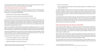 14 15
Vinculado ao Adolescente (BVVA). O beneficiário indireto indica outros membros da família para quem o benefí-
cio foi partilhado e que não se encontram nessas condições acima mencionadas.
Síntese sobre população de baixa renda em Santo André
A população total de Santo André é composta por 704.942 pessoas (2013) e entre elas há 114.433 pessoas na faixa
de baixa renda, ou seja, 16,2% da população total da cidade, assim dividida (de acordo com o Censo IBGE/2010,
estimativa 2013, conforme análise do DISE/SOPP/PSA):
	29.784 pessoas com rendimento familiar per capita até R$70,00;
	8.447 pessoas com rendimento familiar per capita de R$70,01 até R$140,00;
	76.202 pessoas com rendimento familiar per capita de R$140,01 até ½ Salário mínimo.
Segundo o Censo/IBGE 2010, do total dessa população socioeconomicamente vulnerável em Santo André (114.433
pessoas) 56,3% se autodeclaram não negros (brancos, amarelos e indígenas) e 43,7% negros (pretos e pardos)3
. Pelo
recorte etário essa população, fica assim distribuída: 39.491 crianças (34,5%), 6.924 adolescentes (6,1%), 19.894
jovens (17,4%), 39.890 adultos (34,9%) e 8.234 idosos (7,2%). Os dados indicam que a população de baixa renda é
primordialmente composta de adultos e crianças.
Observa-se que a população em análise apresenta baixa escolaridade: são 58.390 pessoas com 15 anos ou e mais de
idade que não estudam, mas já frequentaram escola. Deste total, 12% tiveram até 3 anos de estudo, ou seja, pequeno
acesso ao ensino formal, o que pode indicar menores possibilidades de inserção desse grupo ao mercado de trabalho.
Os dados do Censo/IBGE também mostram a dinâmica do mercado de trabalho da parcela da população vulnerável
socioeconomicamente. Em 2013, a população economicamente ativa (PEA) deste estrato social, ou seja, aquela
ocupada ou desocupada atingiu o percentual de 40,6% (36.316 pessoas).
Da população de baixa renda ocupada tem-se 25.234 pessoas. Destas:
	13.644 estavam empregadas com carteira de trabalho assinada;
	6.135 pessoas trabalhavam sem registro na carteira de trabalho;
	4.308 pessoas trabalhavam por conta própria (autônomas);
3
Segundo o Censo de 2010 com estimativa para 2013, para a população total de Santo André (704.942 pessoas), 72,5% se autodeclara como não
negros (Brancos, Amarelos e Indígenas) e 27,5% negros (Pretos e Pardos).
	958 eram não remunerados e;
	91 eram empregadores, 86 eram militares ou funcionários públicos estatutários e 12 trabalhadores na produ-
ção para o próprio consumo.
Com relação à Estratégia de Saúde da Família, serviço preventivo mais próximo do estrato social vinculado ao Pro-
grama Bolsa Família (PBF), o município conta com 32 equipes, sendo 10 relativas à saúde bucal, além de 7 equipes
de agentes comunitários de saúde4
. Com relação à mortalidade infantil, o número de óbitos infantis em 2012 foi
de 96 crianças para 9.144 nascidas vivas, sendo assim a taxa de mortalidade infantil5
de 10,5 crianças por mil nasci-
mentos no município.
A territorialização deste Panorama obedece à divisão das áreas censitárias (bairros) e das Áreas de Ponderação
(conjunto de áreas censitárias), forma utilizada pelo IBGE para realizar os Censos. Diante dessa territorialização é
possível observar que a população de baixa renda concentra-se na porção sul da Macrozona Urbana de Santo An-
dré; destacam-se Cata Preta e Jardim Santo André onde vive o maior número de pessoas de baixa renda e onde se
destacam condições de moradia de maior precariedade.
Síntese sobre população de baixa renda cadastrada no CadÚnico/MDS
A base de dados do CadÚnico utilizada para a análise deste Panorama é de setembro de 2013. Naquela oportu-
nidade o Programa Bolsa Família (PBF) possuía 108.565 pessoas cadastradas, ou 32.367 famílias. O percentual de
cadastrados na extrema pobreza – com renda familiar per capita igual ou abaixo a R$70,00 - indicava 44% ou 47.907
pessoas. O número de pobres – com renda familiar per capita igual ou abaixo de R$140,00 – perfazia 73% do con-
junto do cadastro (ou 78.935 pessoas).
Segundo CadÚnico, 48% dos que estavam em situação de vulnerabilidade socioeconômica recebiam direta ou indi-
retamente o PBF, o que em termos absolutos significa 52 mil pessoas do conjunto de cadastrados de Santo André ou
16.035 famílias (compostas, em média, por 3,24 pessoas), sendo que, de 2011, ano de lançamento do Plano Brasil
Sem Miséria, a setembro de 2013, a cobertura dos cadastros atualizados era de 88%.
Entre os beneficiários diretos e indiretos, 52% são negros (pretos e pardos), e a maior parte (68%) do universo con-
templado pelo PBF tem até 29 anos de idade. A razão de dependência demográfica de crianças e idosos (no grupo
4
Secretaria Municipal da Saúde, Relatório Anual de gestão, 2012.
5
A Taxa de mortalidade infantil – número de óbitos de crianças de até um ano de idade por mil nascidas vivas (TMI).
 