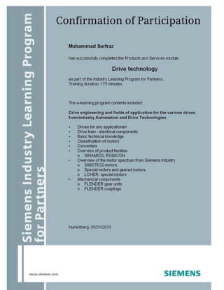 SIEMENS Certification | PDF