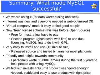 The MySQL and MariaDB story - Michael "Monty" Widenius - Codemotion ...