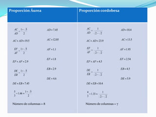 Modelo individual	Objetivo:	Tomar como base una edificación construida de acuerdo a la razón aurea, para recrearla utilizando la proporción cordobesa.