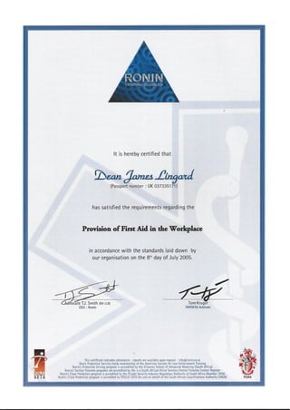 RONIN CERT 3