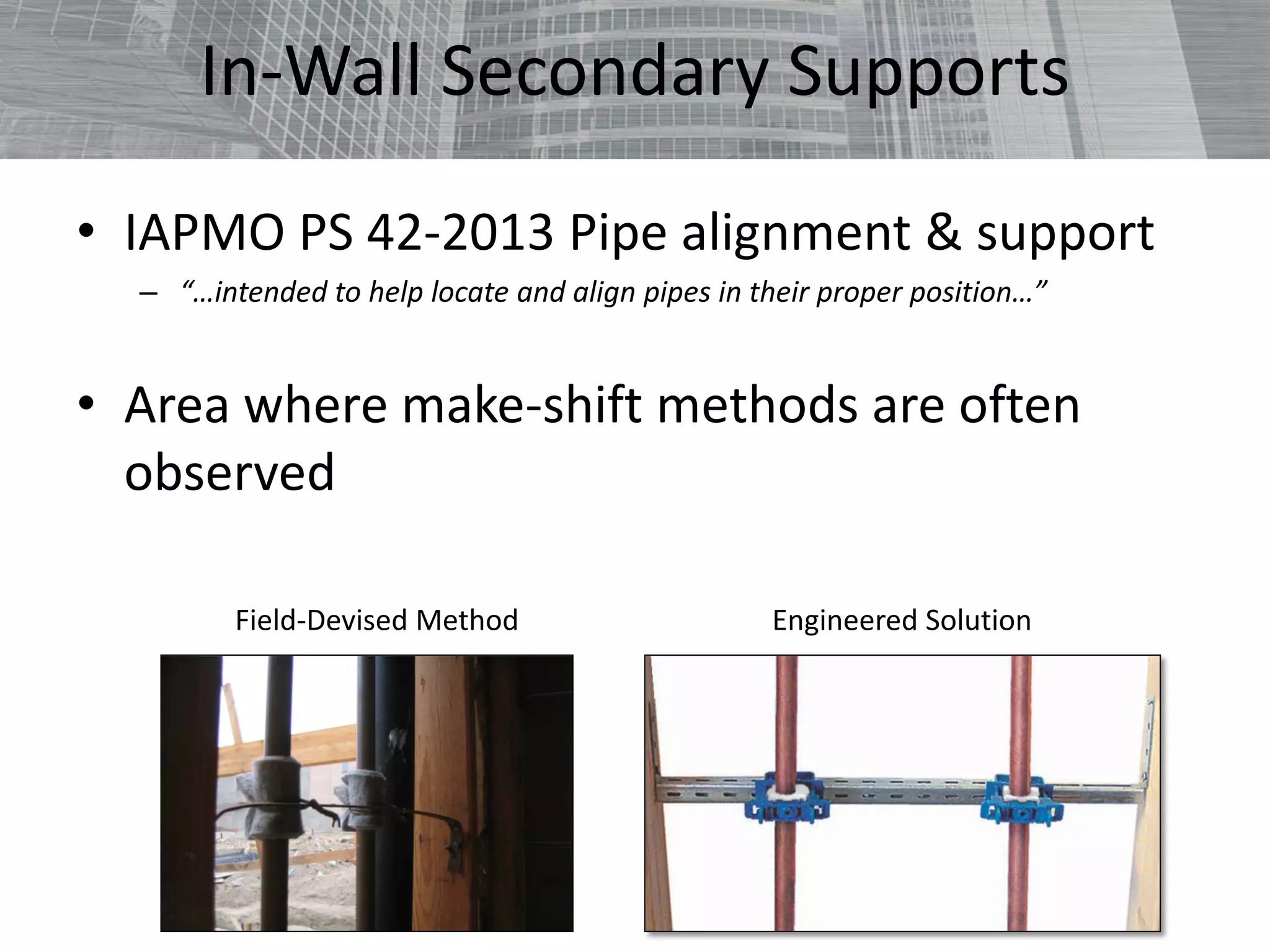 Pipe Alignment Method ASPE CEU Pipe Hangers and Supports | PDF