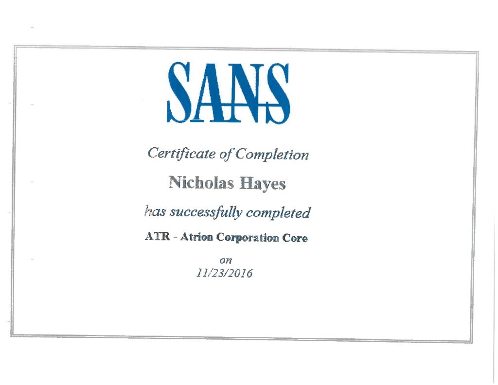sans-cyber-security-training-certificate