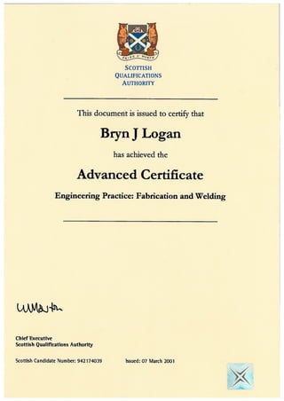 Advanced Certificate