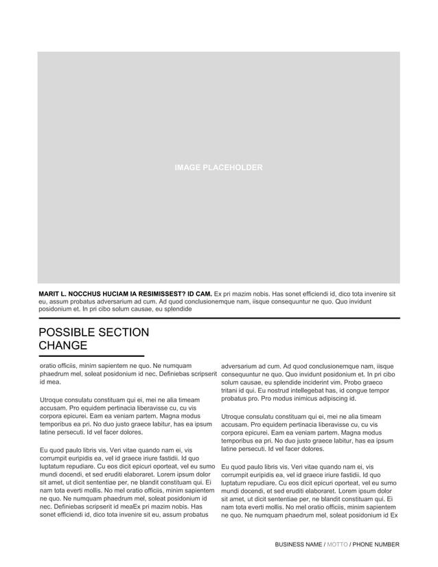 Newsletter template | PDF
