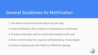 Android notifications | PPTX