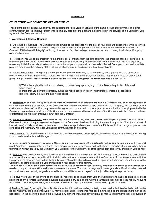 Dell S Offfer Letter