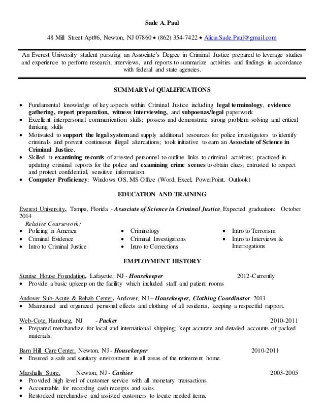 Paul Sade Resume 2014