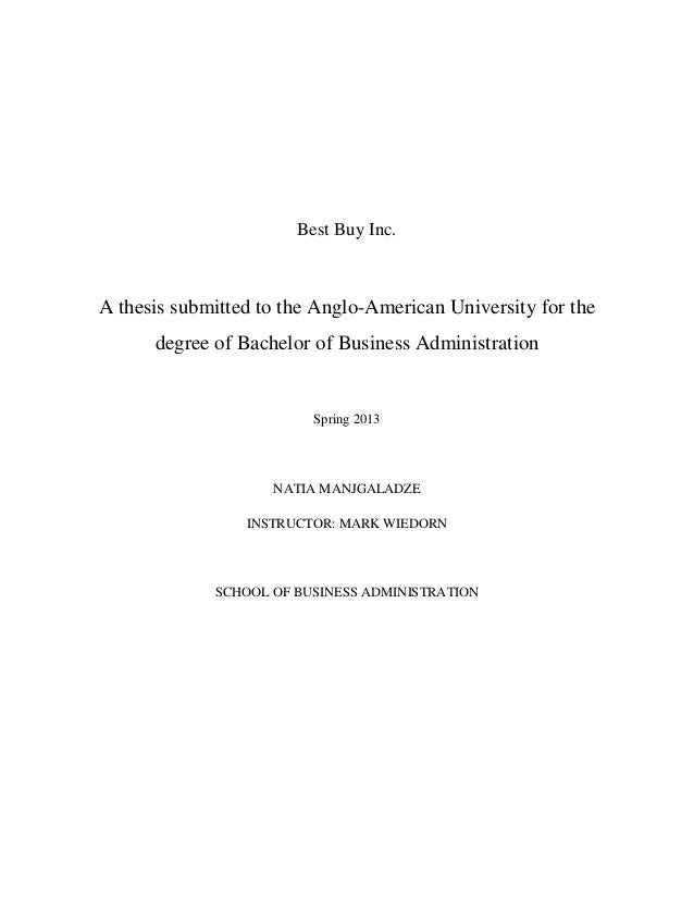 Buy bachelor thesis online