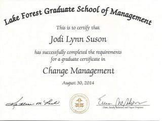 Change Management Certificate