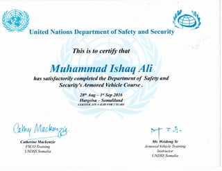 Certificate of AV,s Training
