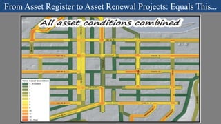 From Asset Register to Asset Renewal Projects: Equals This…
 