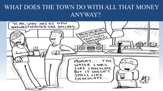 What does the Town do with all that
money anyway?
WHAT DOES THE TOWN DO WITH ALL THAT MONEY
ANYWAY?
 