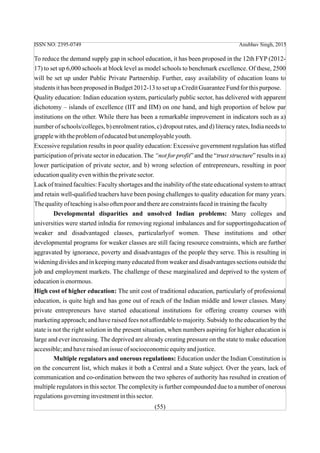 Challenges in Indian Education Sector | PDF