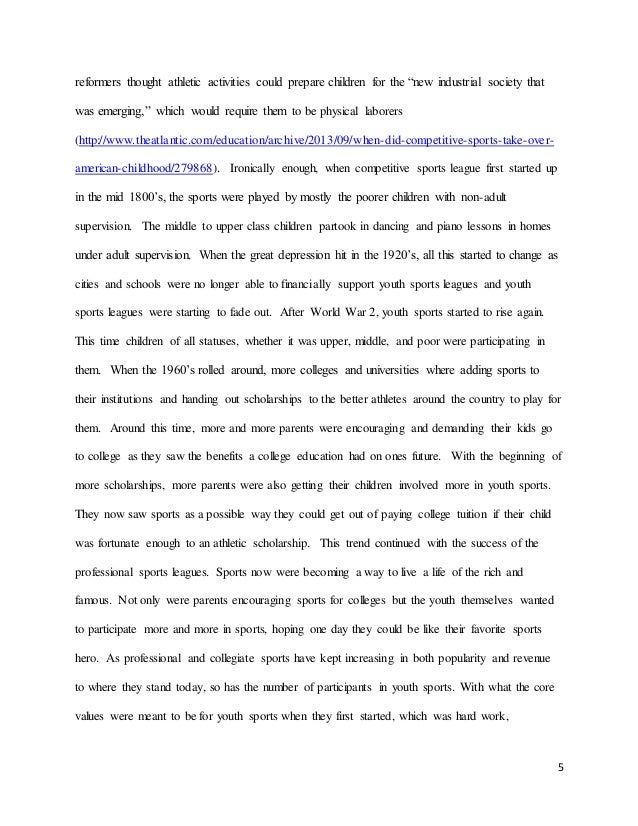 Derek Evans Research Paper Parents And Sports According To Historian Robert Halpern Progressive Public Health Essays also Argumentative Essay Proposal Romeo And Juliet Essay Thesis