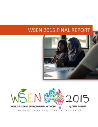 WSEN 2015 FINAL REPORT
 