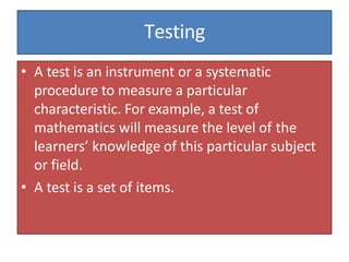 Educational Assessment and Evoluation (8602)