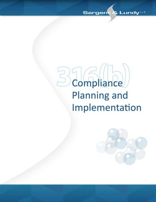 316(b)Compliance
Planning and
Implementation
 