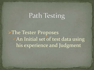 White Box Testing And Control Flow & Loop Testing | PPTX