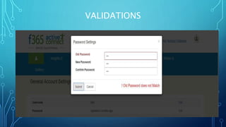 VALIDATIONS
 