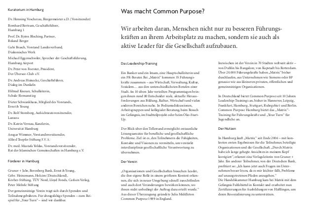 Common Purpose Hamburg