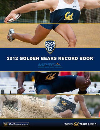 2012 GOLDEN BEARS RECORD BOOK
 