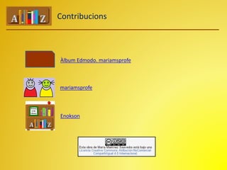Contribucions 
Àlbum Edmodo. mariamsprofe 
mariamsprofe 
Enokson 
