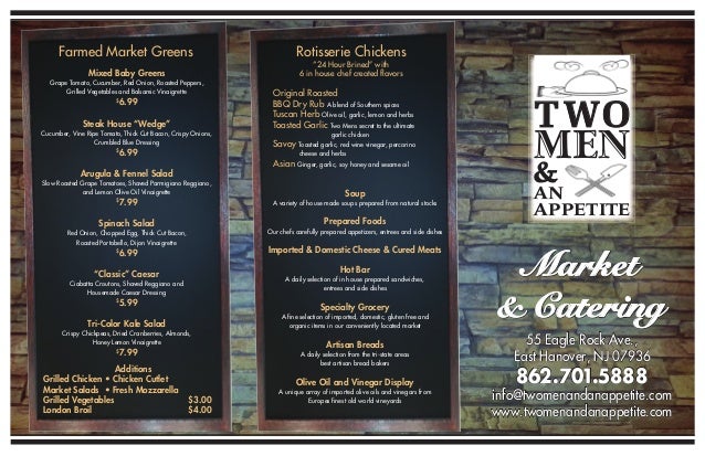 menu folded