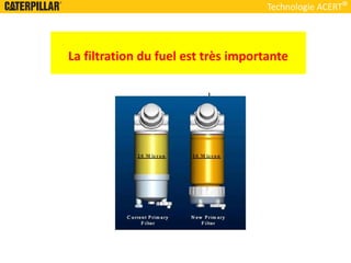 Technologie ACERT
La filtration du fuel est très importante
 