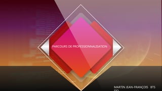 1
PARCOURS DE PROFESSIONNALISATION
MARTIN JEAN-FRANÇOIS BTS
 