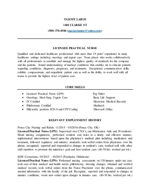 Tammy LaRue Resume Tammy LaRue Resume