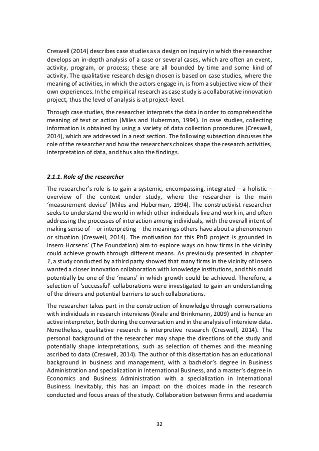 Business paper: Dissertation training in sme