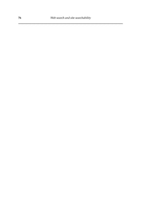 76 Web search and site searchability
 