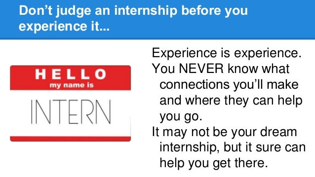 how to get an internship
