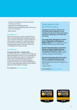 AUT Undergraduate Study Guide | PDF
