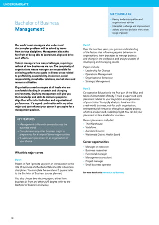 AUT Undergraduate Study Guide | PDF