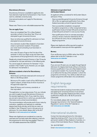 AUT Undergraduate Study Guide | PDF